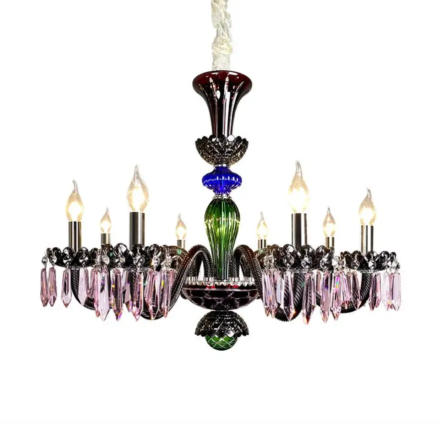 Baby Nursery Chandelier - Decora Colorful Crystal Chandeliers Modern LED