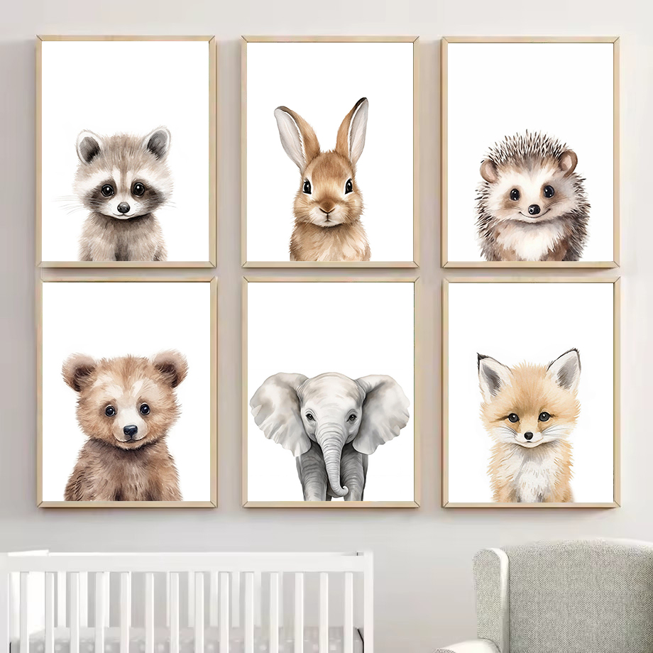 1PC Watercolour Woodland Fores - đánh giá và giá Baby Nursery Home
