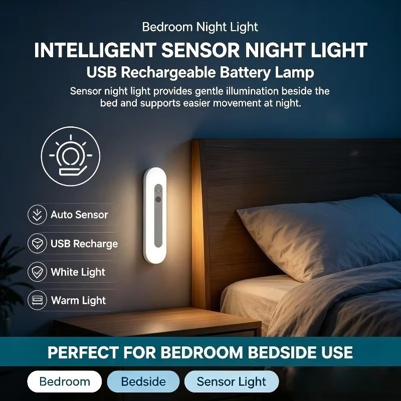 Intelligent Sensor Night Light - đánh giá và giá Baby Nursery Table Lamp