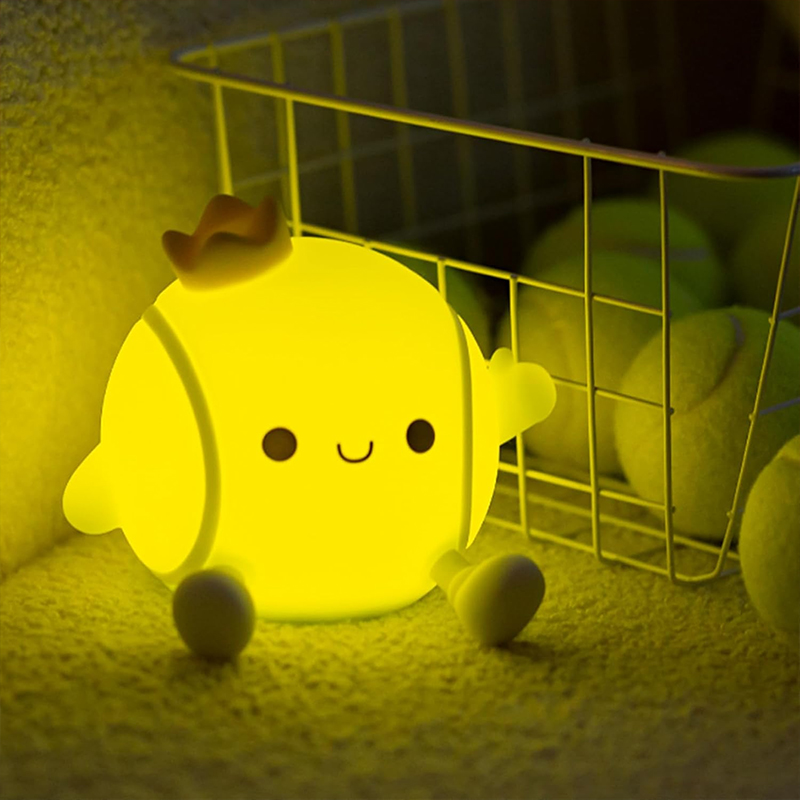 Cute Tennis Night Light Silico - đánh giá và giá Baby Nursery Table Lamp