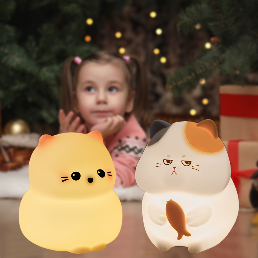 Cute Kitty Led Night Light Rec - đánh giá và giá Baby Nursery Table Lamp