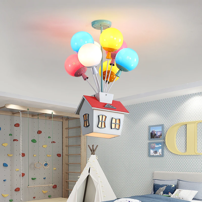2026 Colorful Balloon House Wo - đánh giá và giá Baby Nursery Chandelier