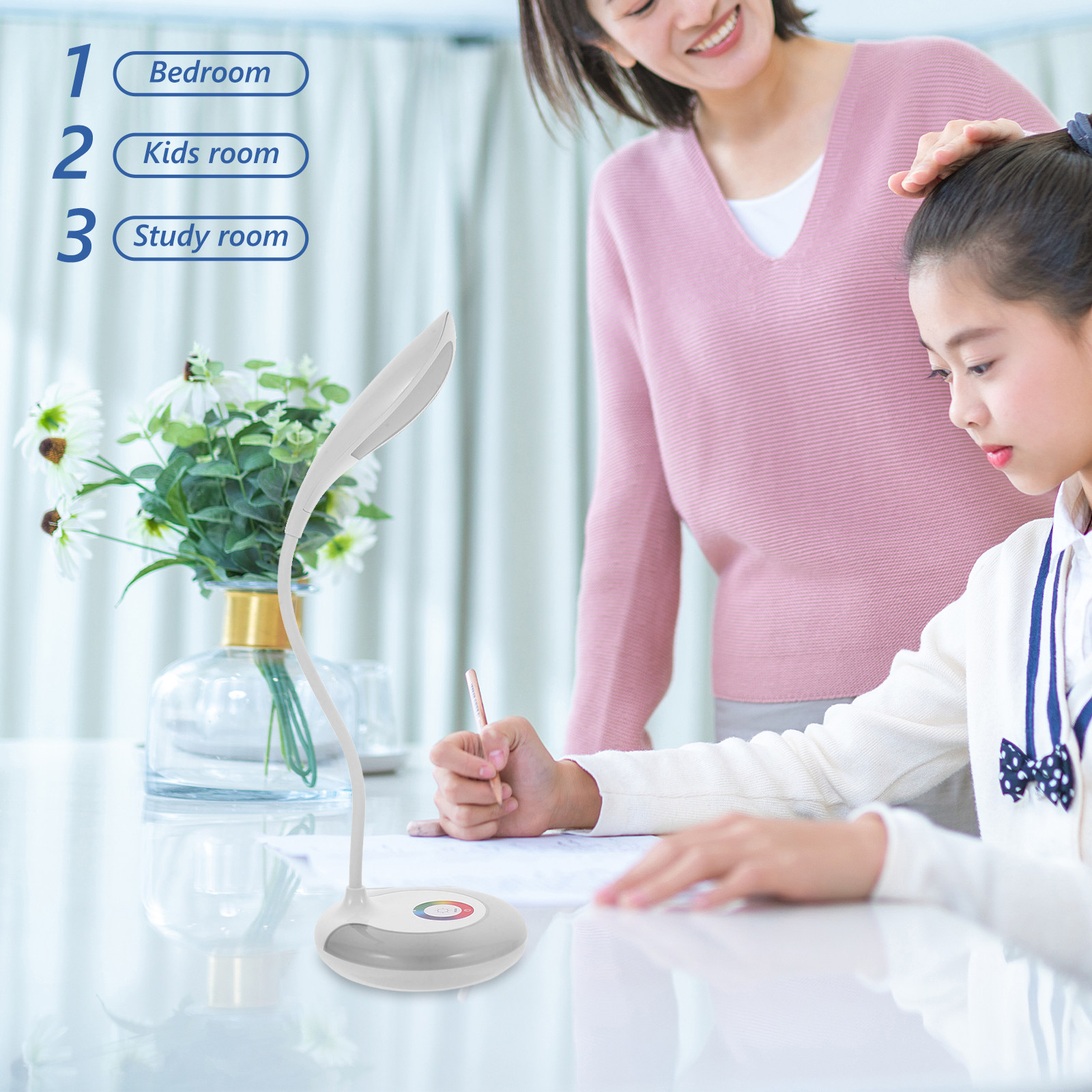 Touch Control Dimmable Desk La - đánh giá và giá Baby Nursery Table Lamp