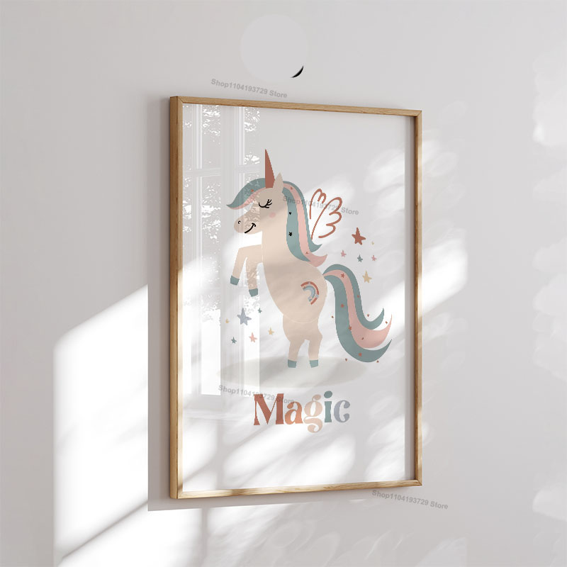 Cartoon Girl Princess Unicorn  - đánh giá và giá Baby Nursery Home