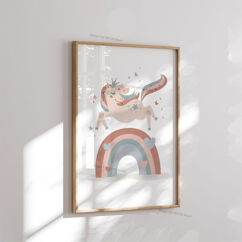 Cartoon Girl Princess Unicorn  - đánh giá và giá Baby Nursery Home