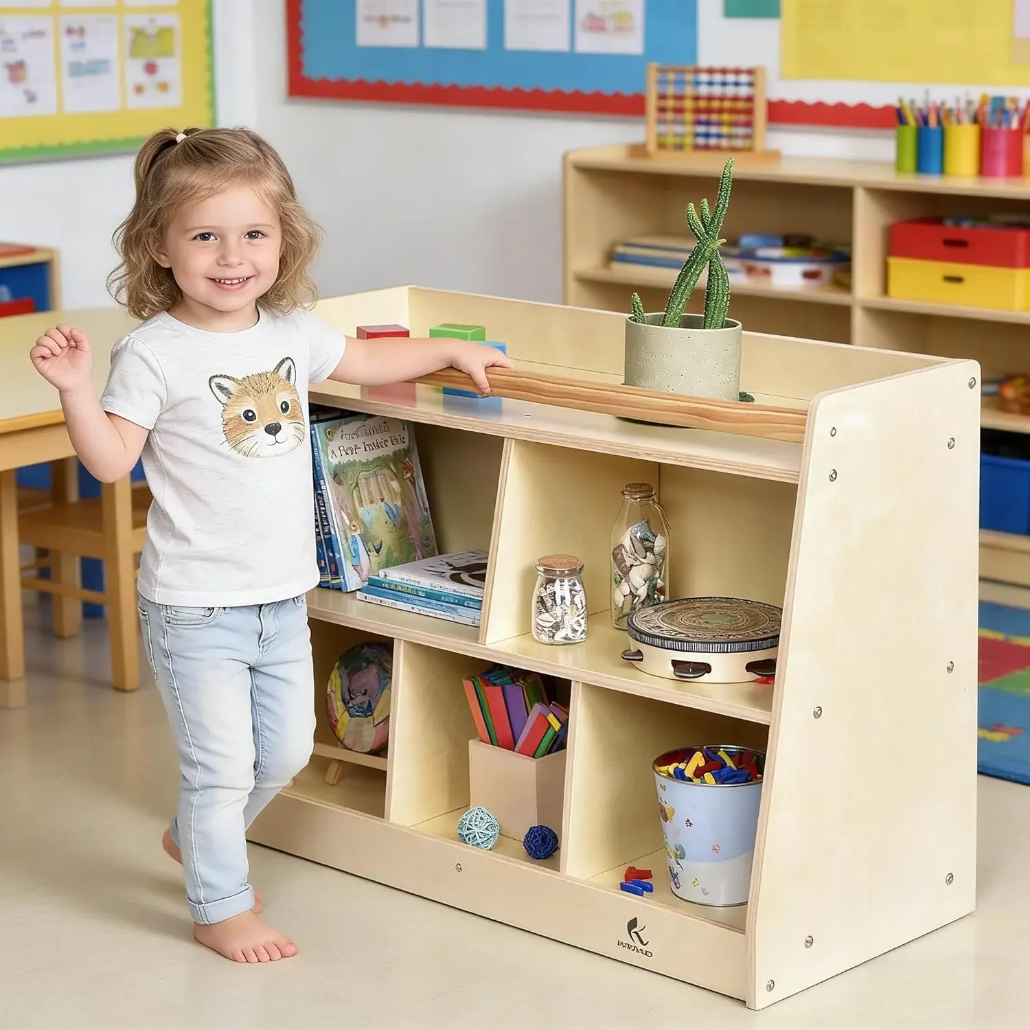 Montessori Toddler Shelf, Baby - đánh giá và giá Baby Nursery Shelf