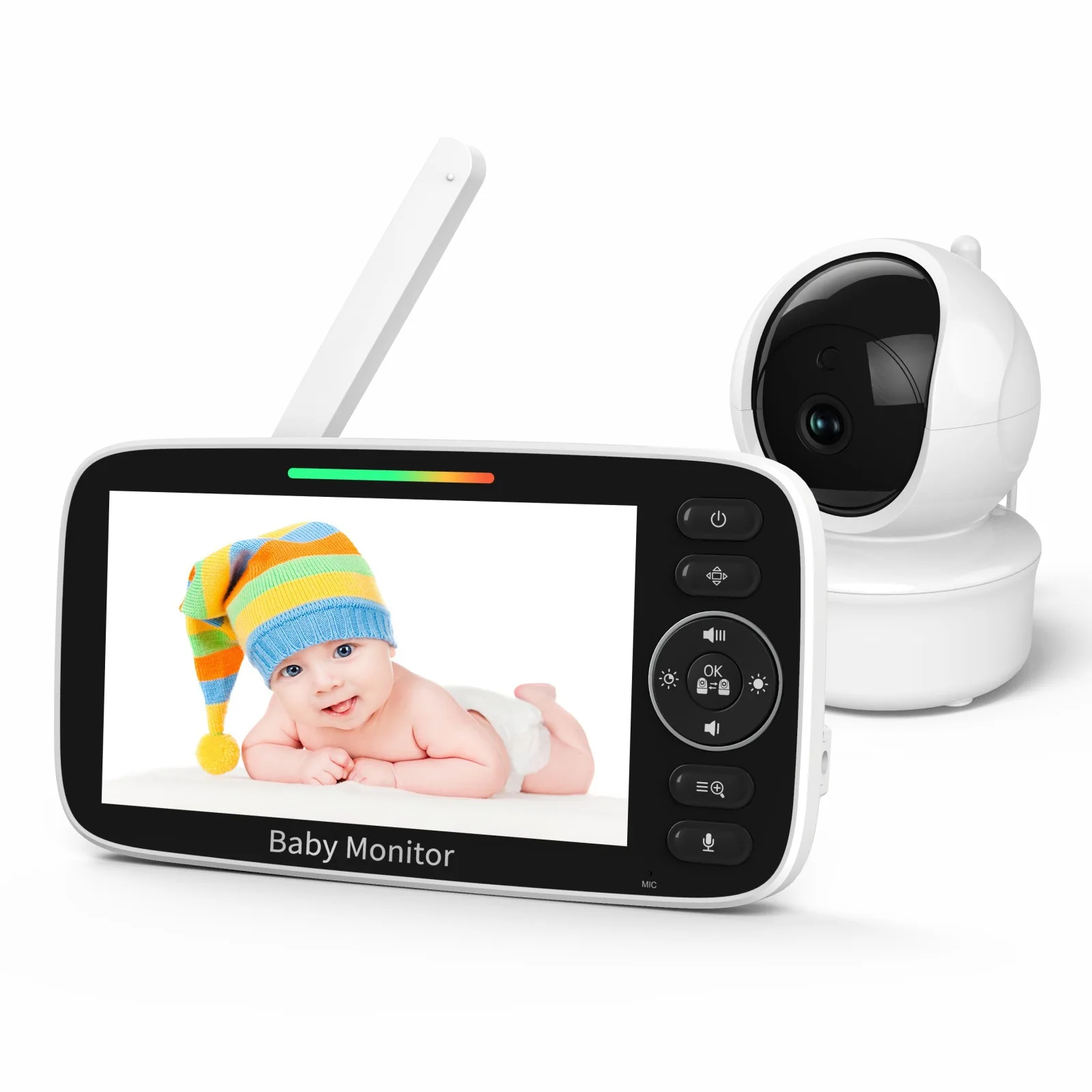 Baby Monitor with 5-inch LCD S - đánh giá và giá Baby Nursery Temperature