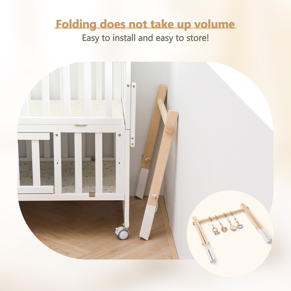 Wooden Workout Rack Toys Play  - đánh giá và giá Baby Nursery Shelf