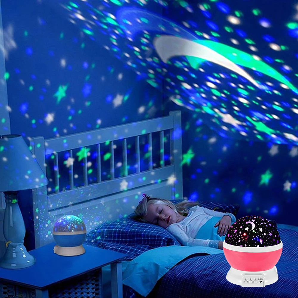 Night Lamp Projector Starry Sk - đánh giá và giá Baby Nursery Table Lamp