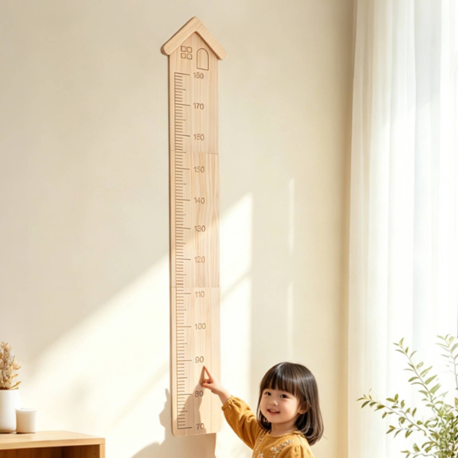 Wooden Growth Chart House-Shap - đánh giá và giá Growth Chart Ruler