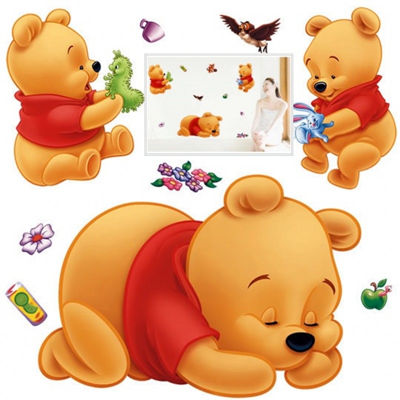 3d Winnie The Pooh Wall Sticke - đánh giá và giá Baby Nursery Winnie The Pooh