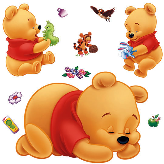 3d Winnie The Pooh Wall Sticke - đánh giá và giá Baby Nursery Winnie The Pooh