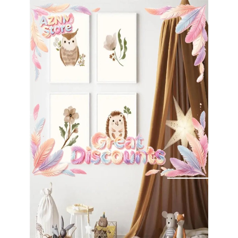 2026 Nursery Wall Art  Squirre - đánh giá và giá Baby Nursery Animal Theme