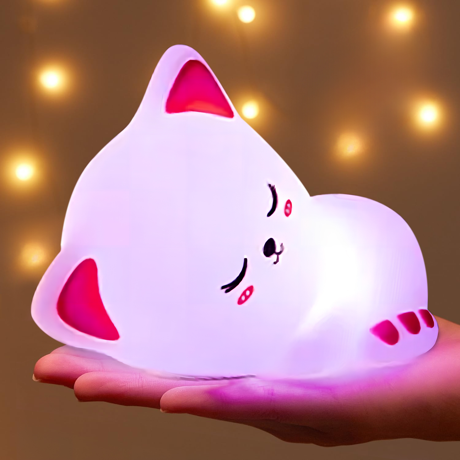 Cute Rechargeable Silicone LED - đánh giá và giá Baby Nursery Table Lamp
