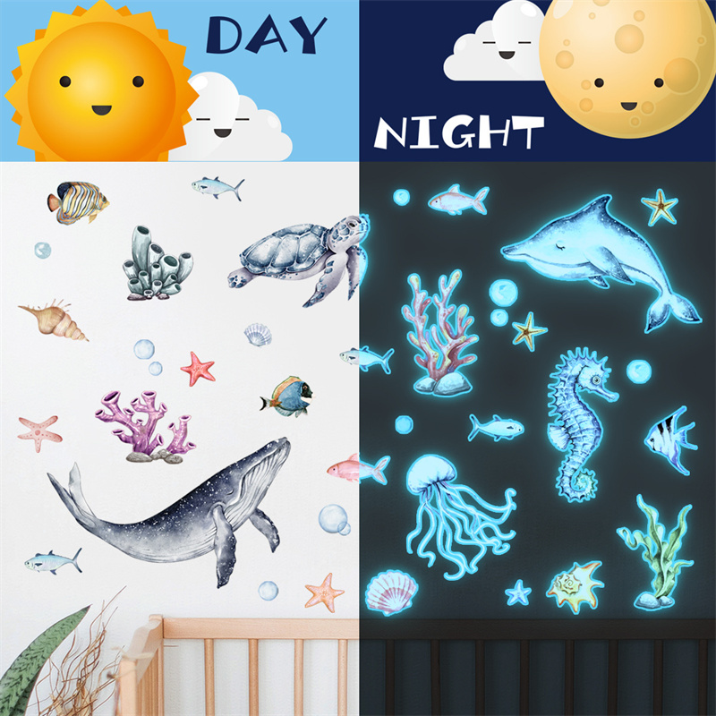 Luminous Ocean Animal Wall Sti - đánh giá và giá Baby Nursery Stickers