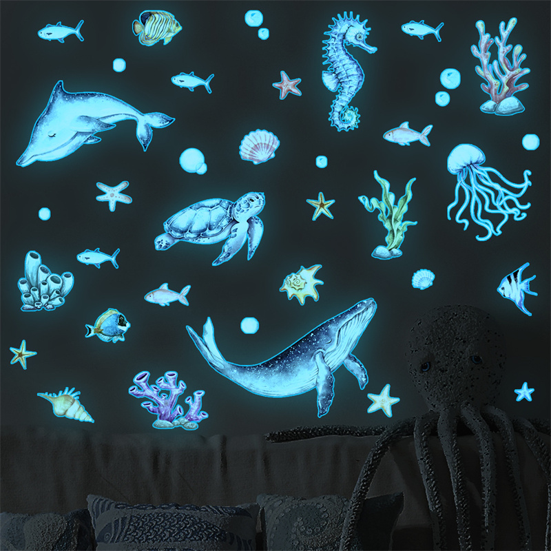 Luminous Ocean Animal Wall Sti - đánh giá và giá Baby Nursery Stickers