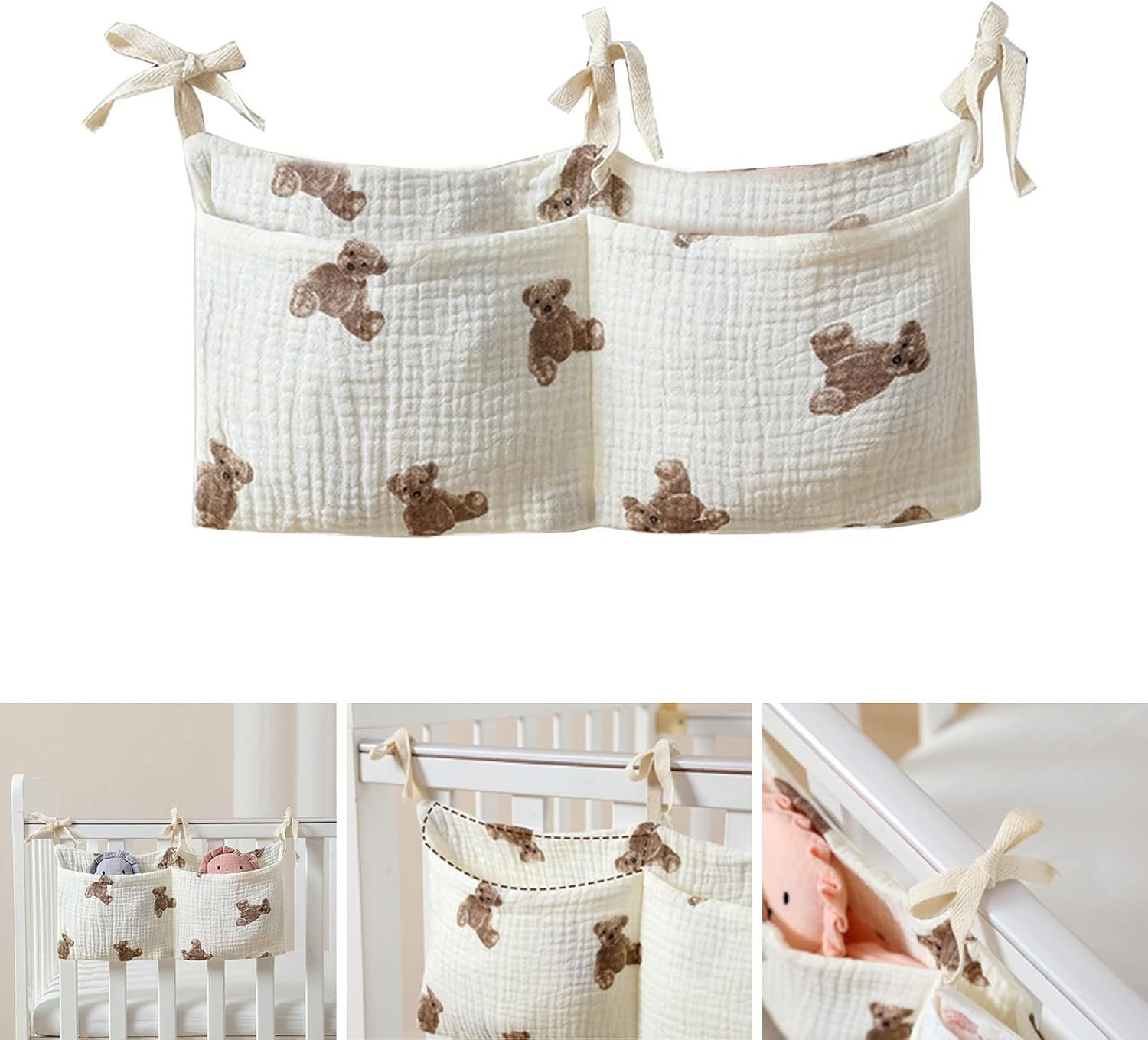 Baby Crib Organizer Cot Caddy  - đánh giá và giá Baby Nursery Shelf