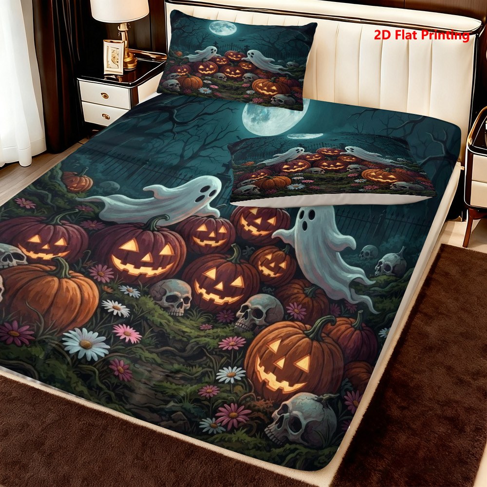 Halloween Pumpkin Ghost Fitted - đánh giá và giá Baby Nursery Home