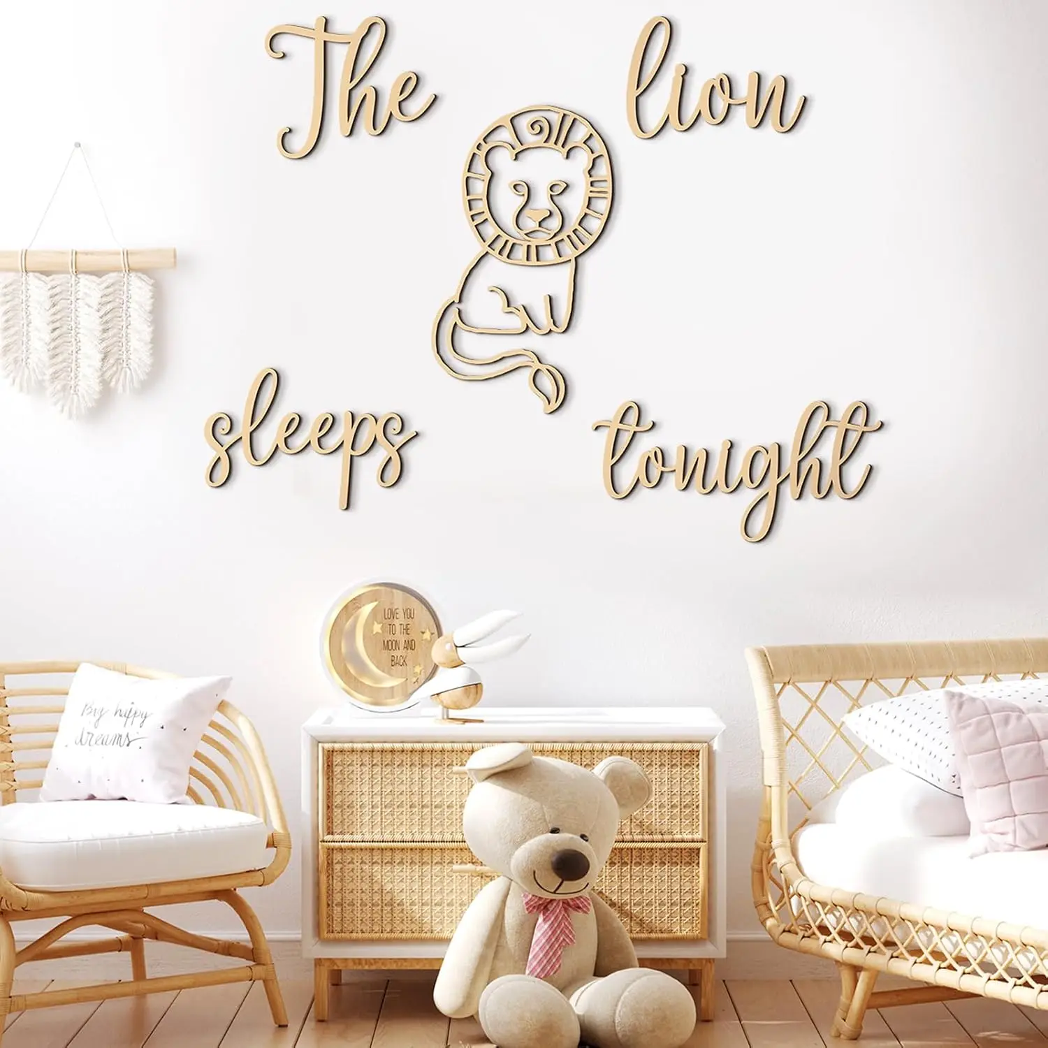 The Lion Sleeps Tonight Wooden - đánh giá và giá Baby Nursery Animal Theme