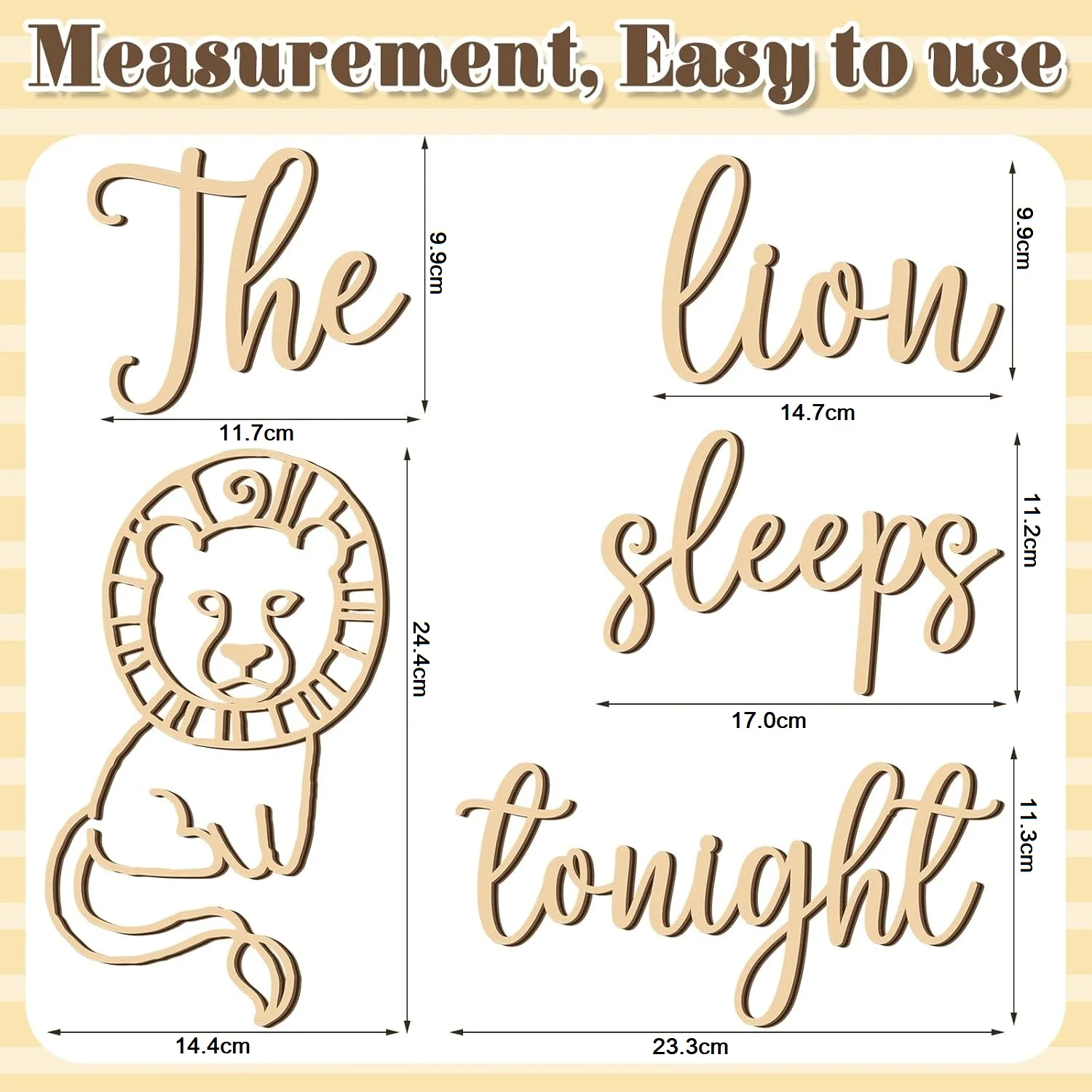The Lion Sleeps Tonight Wooden - đánh giá và giá Baby Nursery Animal Theme