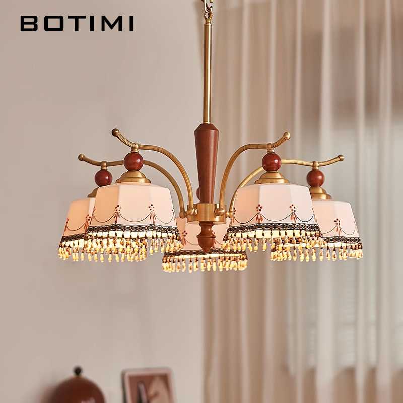 BOTIMI French Copper Chandelie - đánh giá và giá Baby Nursery Chandelier