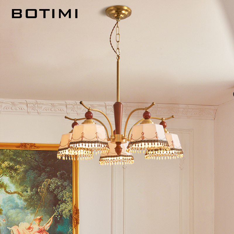 BOTIMI French Copper Chandelie - đánh giá và giá Baby Nursery Chandelier