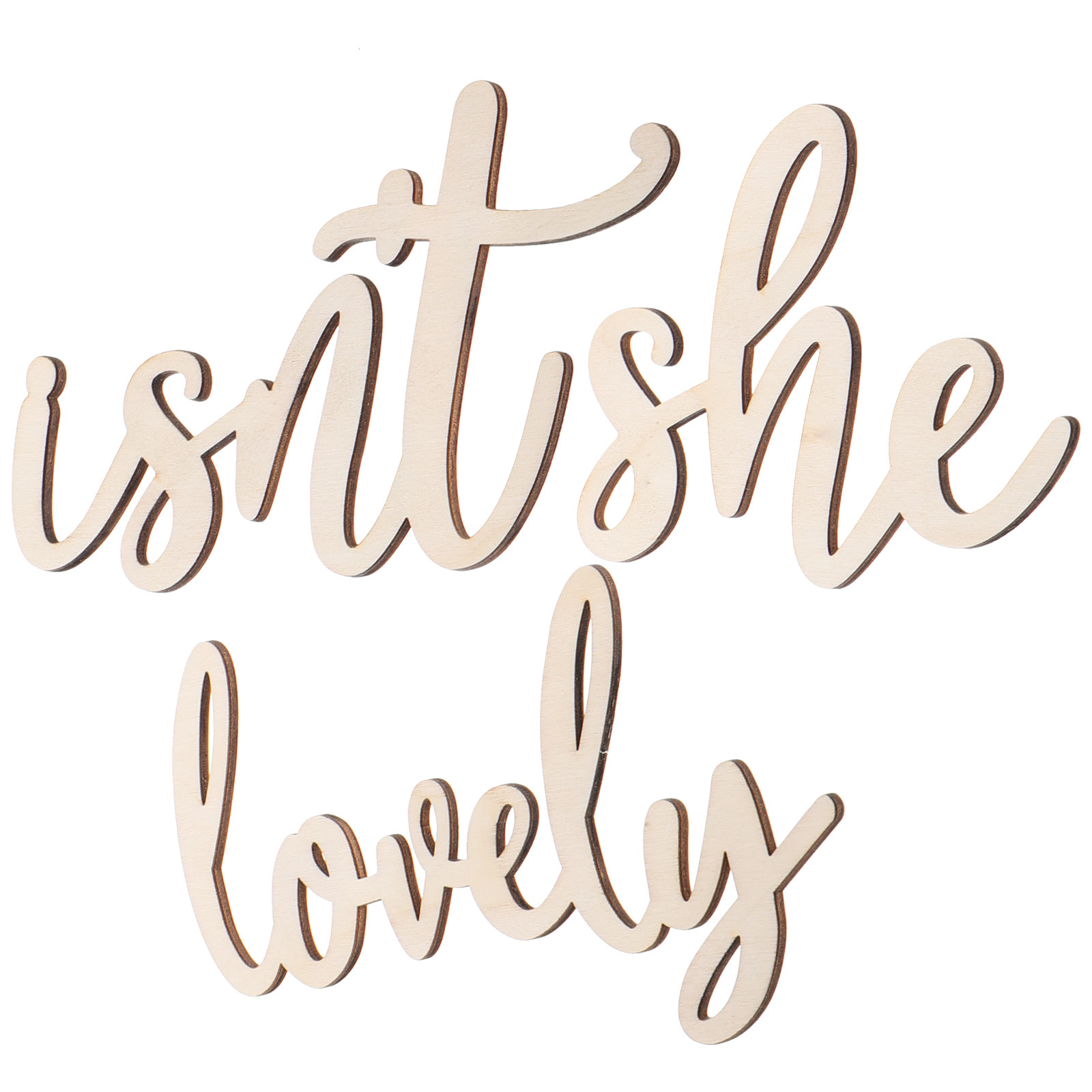 Wood Sign Wooden Wall Sticker  - đánh giá và giá Baby Nursery Stickers