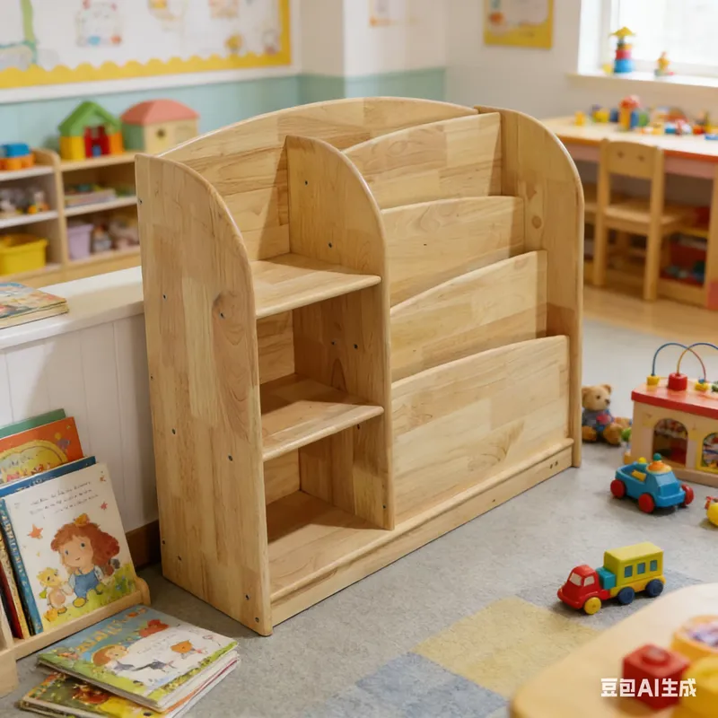 Solid Wood Kids Storage Cabine - đánh giá và giá Baby Nursery Shelf