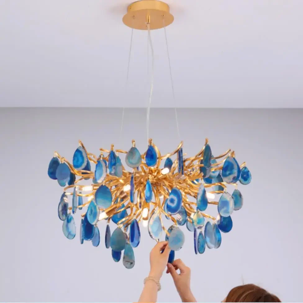 Natural Agate Chandeliers Colo - đánh giá và giá Baby Nursery Chandelier