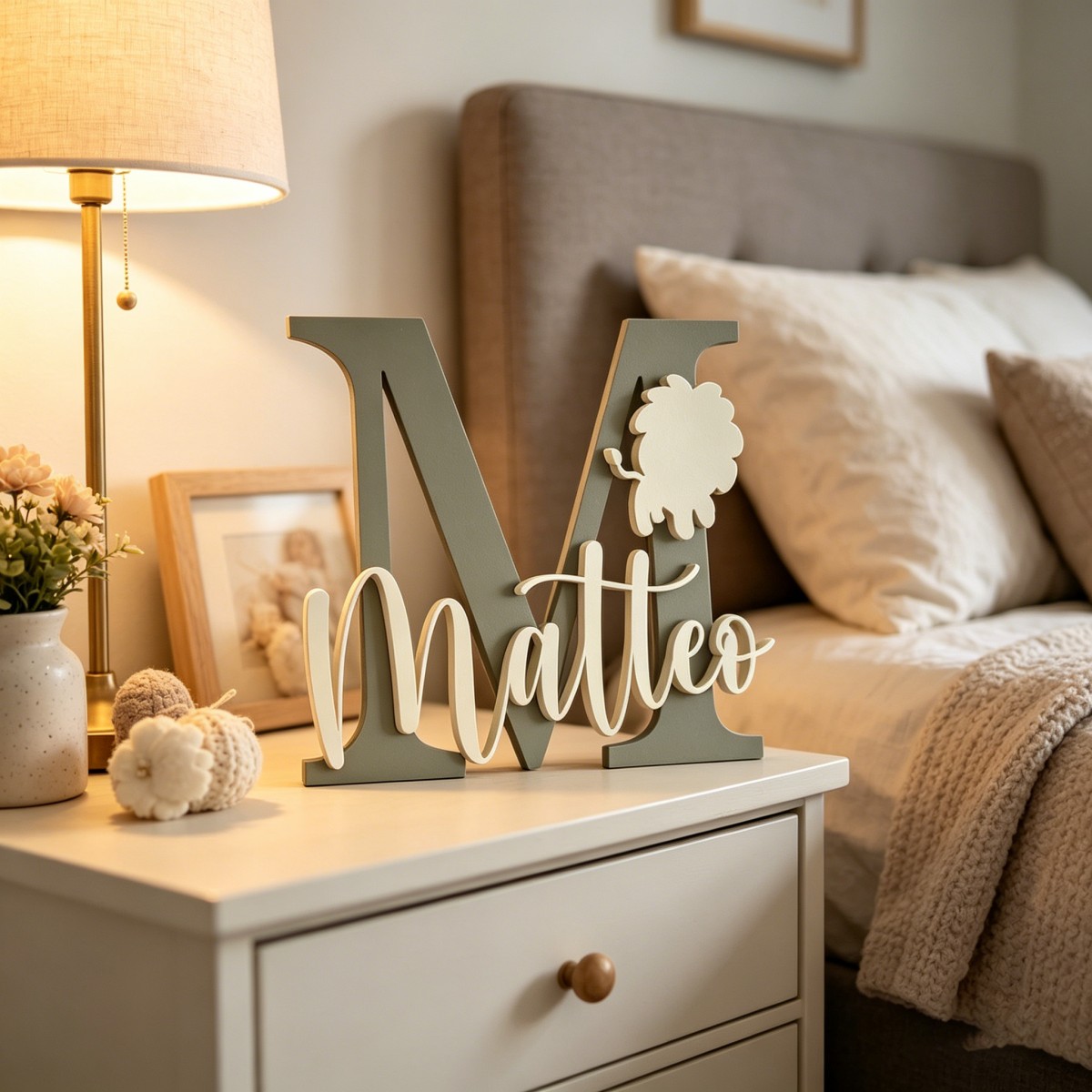 1Pc Custom Lion Name & Initial - đánh giá và giá Baby Nursery Home