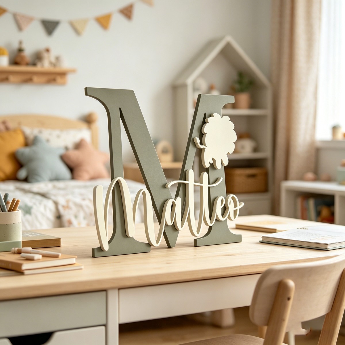1Pc Custom Lion Name & Initial - đánh giá và giá Baby Nursery Home