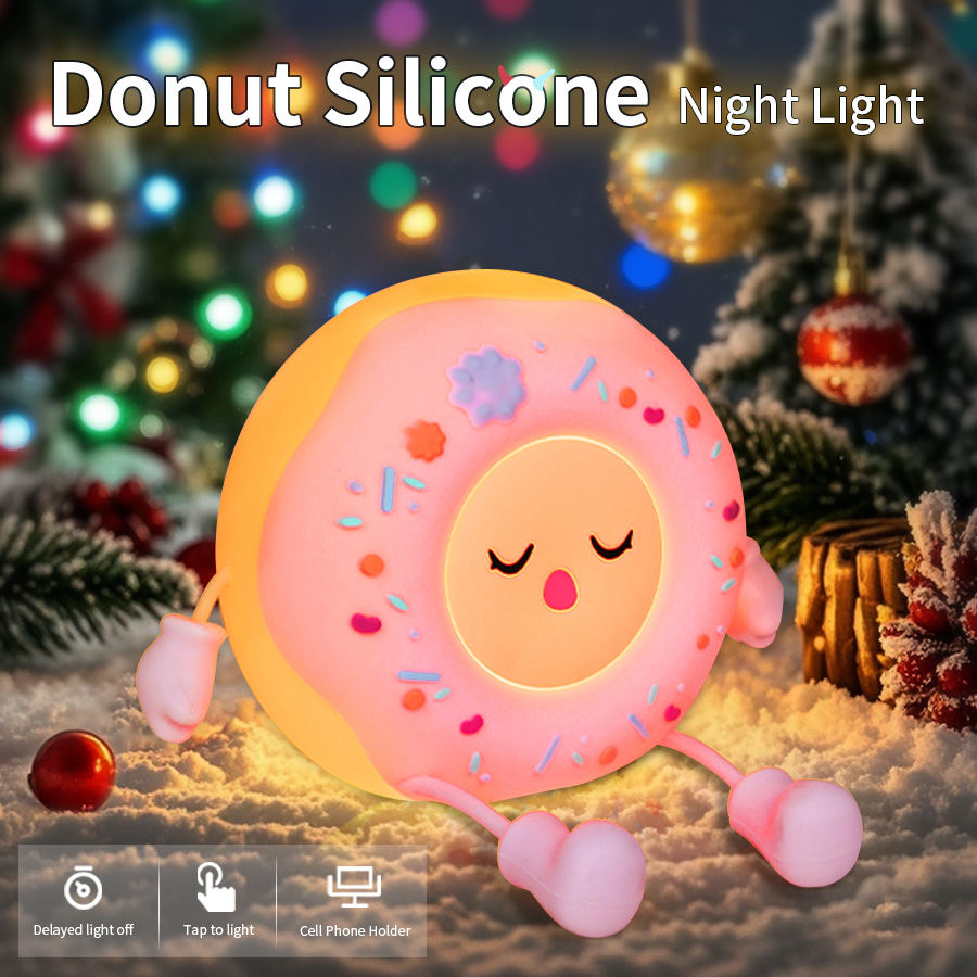 Donut Led Night Light Cartoon  - đánh giá và giá Baby Nursery Table Lamp