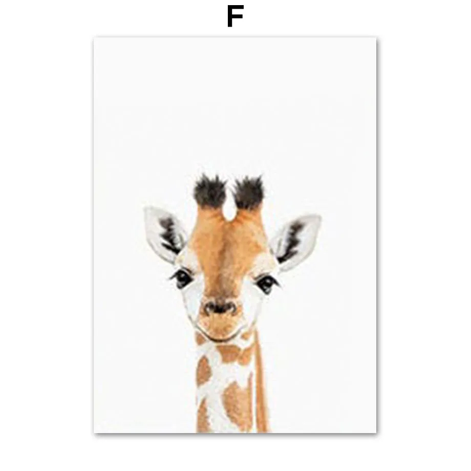 1pc frameless Canvas Painting  - đánh giá và giá Baby Nursery Animal Pictures