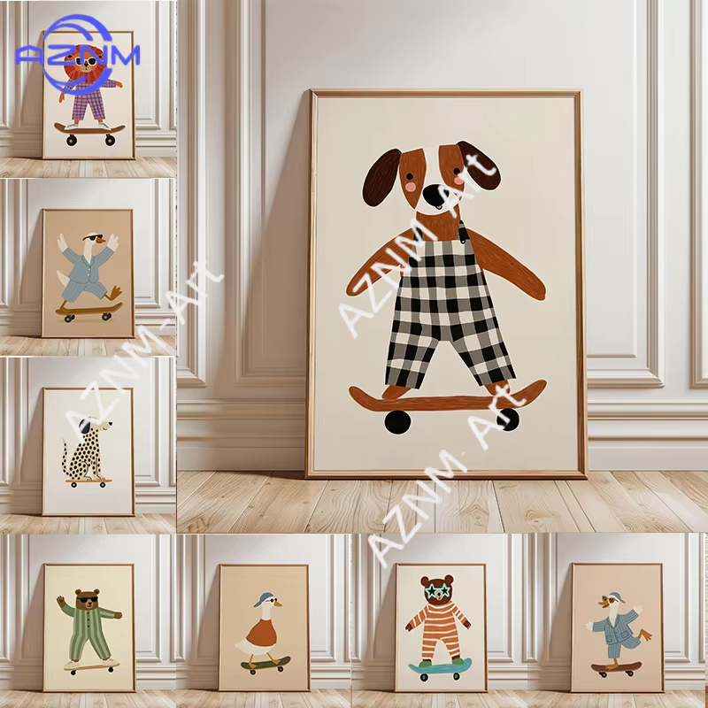 1PC Funny Animal Skateboarding - đánh giá và giá Baby Nursery Home
