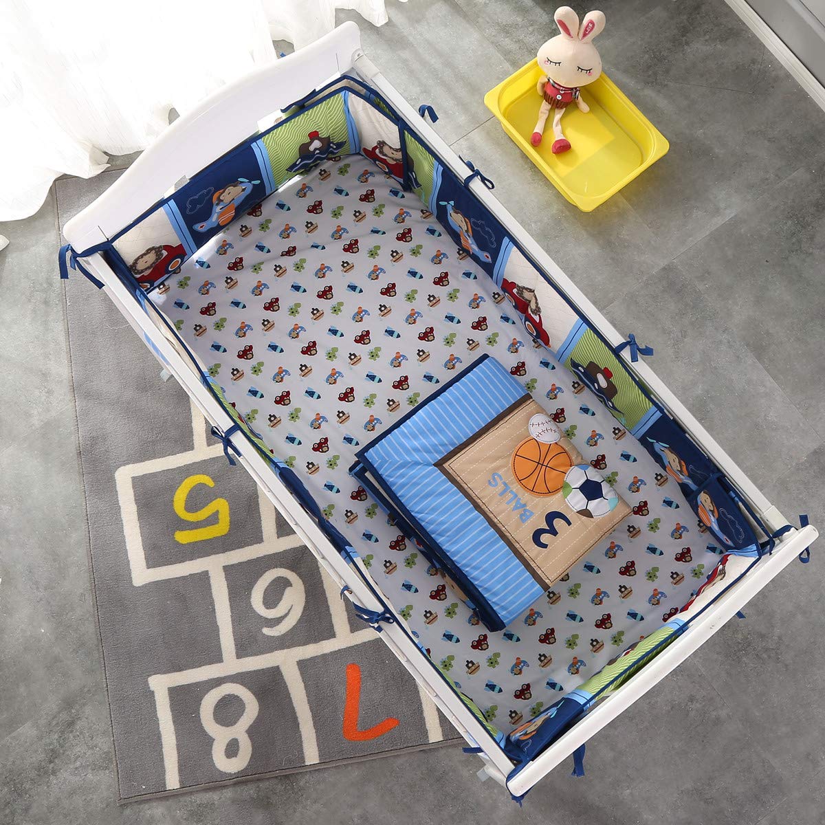 7Piece Crib Bedding Set Infant - đánh giá và giá Baby Nursery Sale