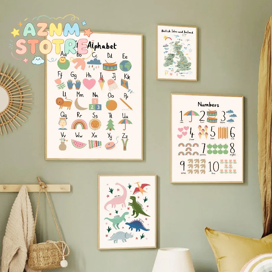 Animal World Map Dinosaur Alph - đánh giá và giá Baby Nursery Home