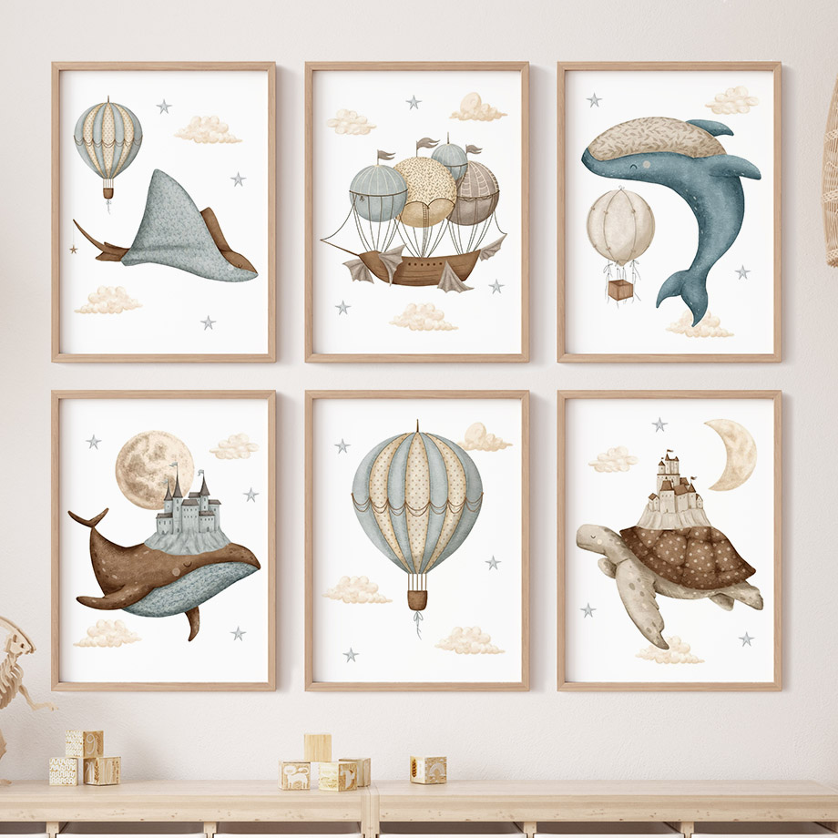 Whale Turtle Castle Balloon No - đánh giá và giá Baby Nursery Home