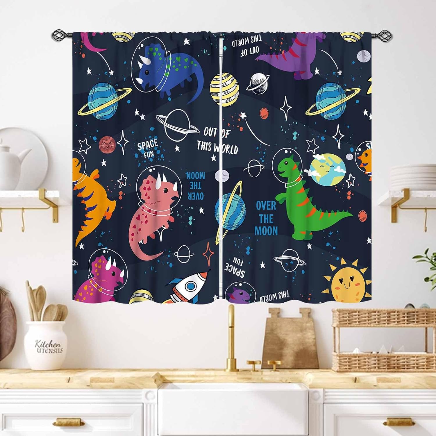 Dinosaur Curtains for Kids Roo - đánh giá và giá Baby Nursery Animal Theme