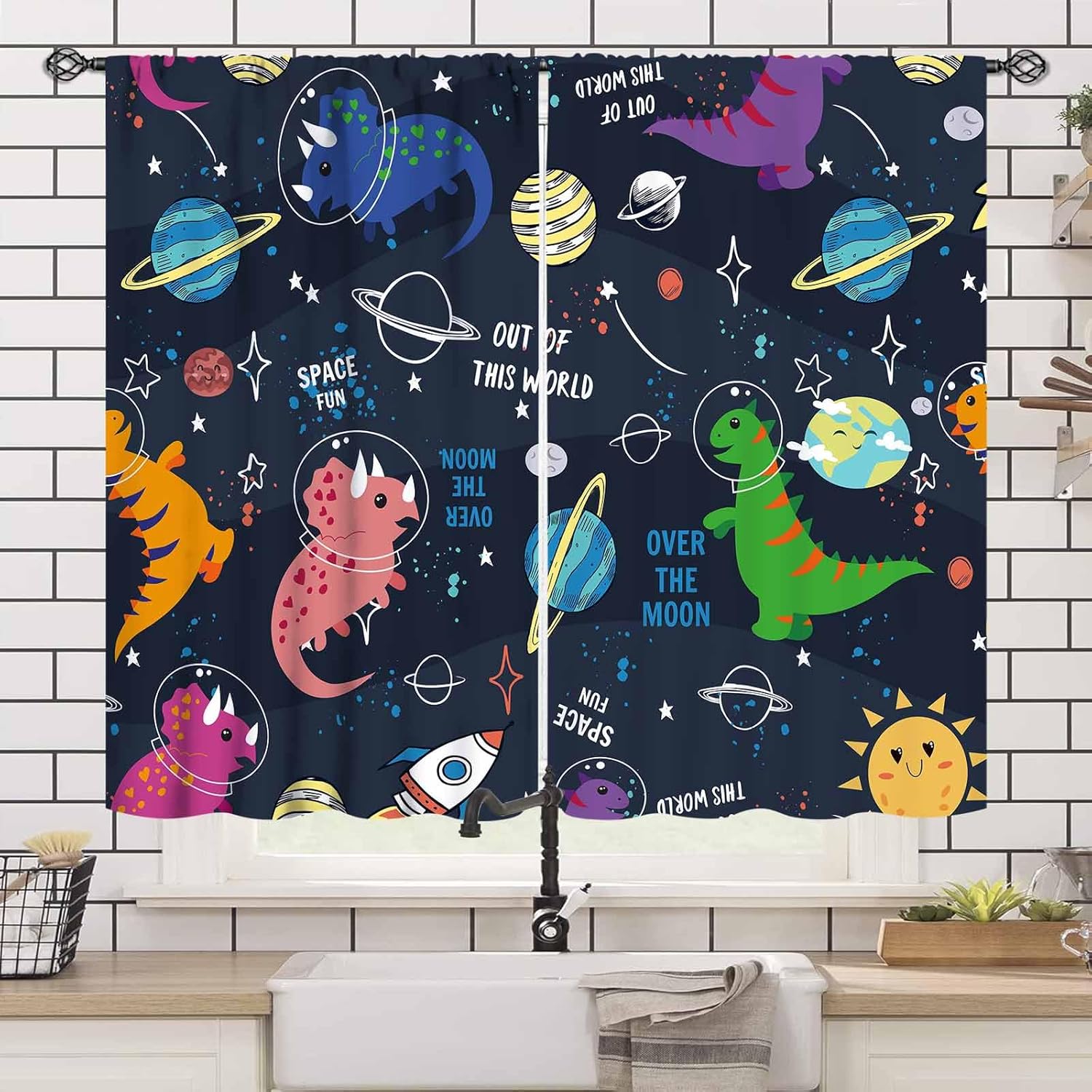 Dinosaur Curtains for Kids Roo - đánh giá và giá Baby Nursery Animal Theme