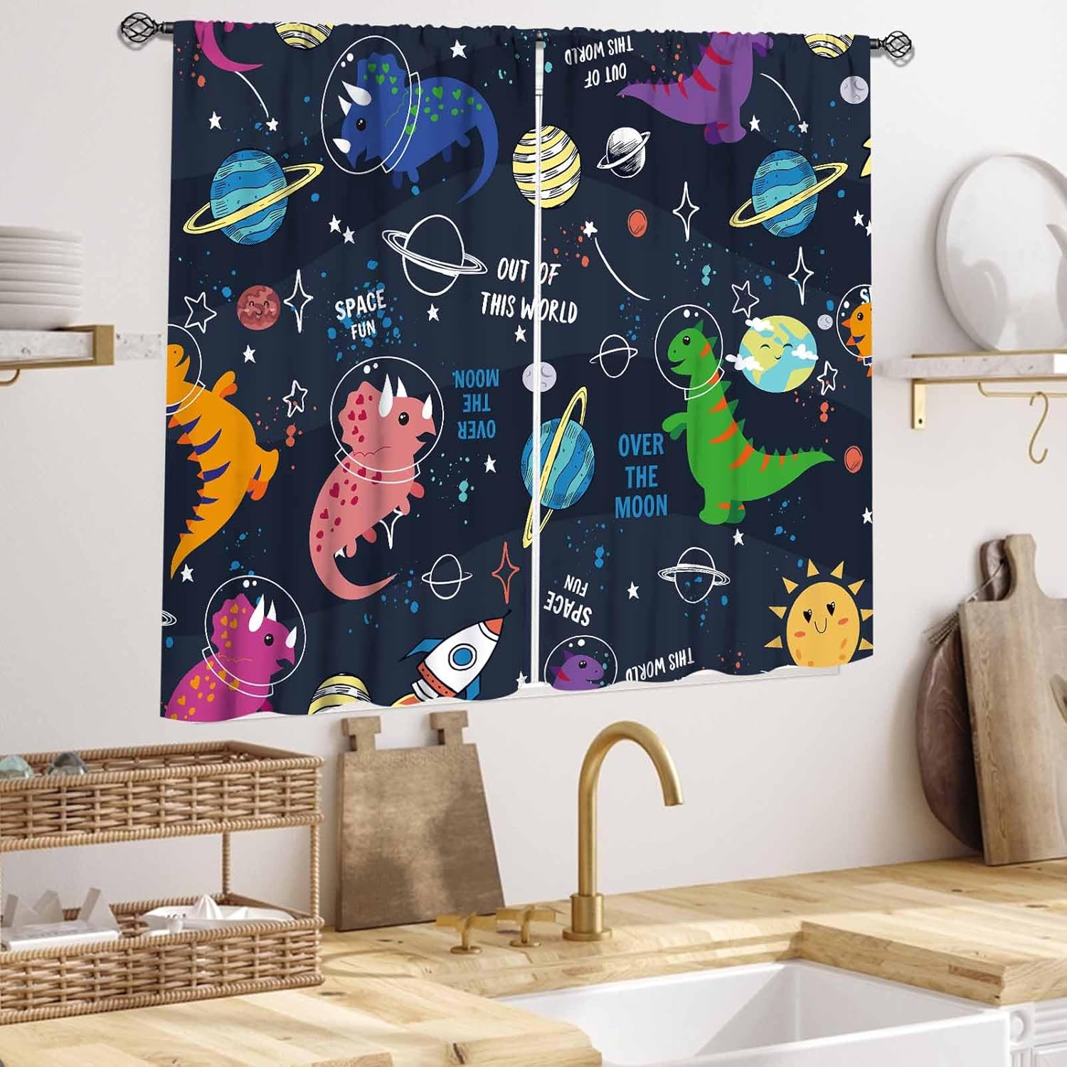Dinosaur Curtains for Kids Roo - đánh giá và giá Baby Nursery Animal Theme