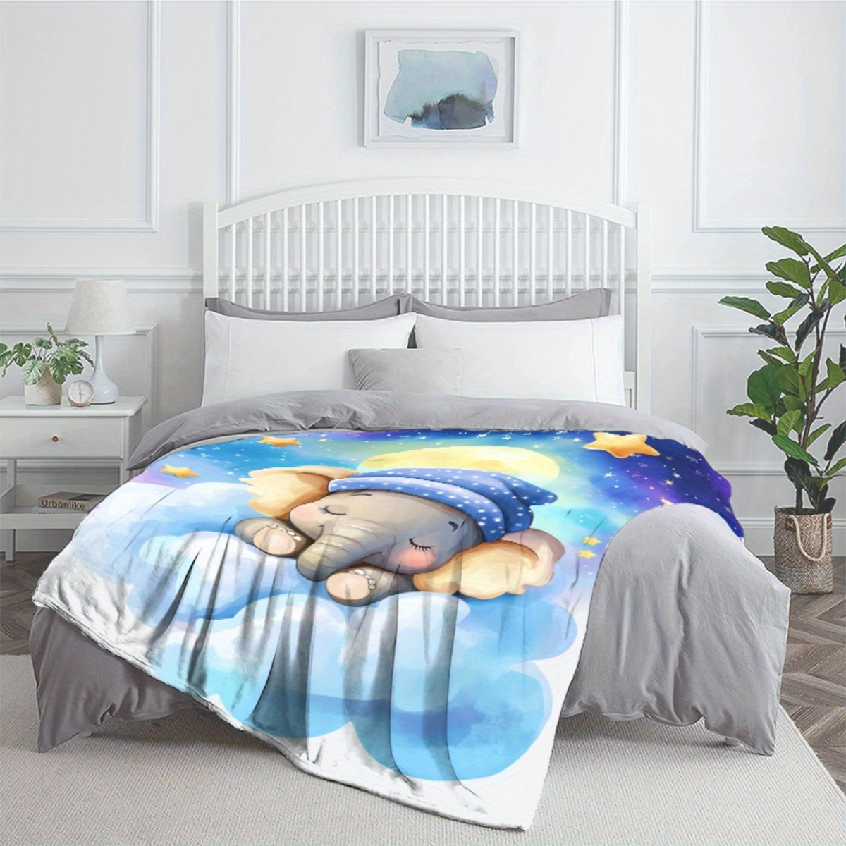 Sleeping Baby Elephant Cloud S - đánh giá và giá Baby Nursery Animal Theme