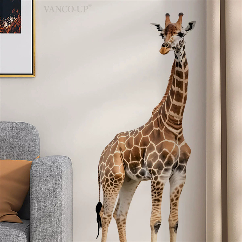 Large Safari Animals Giraffe S - đánh giá và giá Baby Nursery Wallpaper